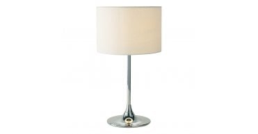 Delta Table Lamp Polished Chrome With Shade