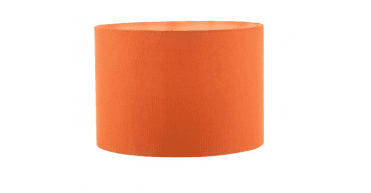 Discus Orange Cotton Drum Shade 28cm