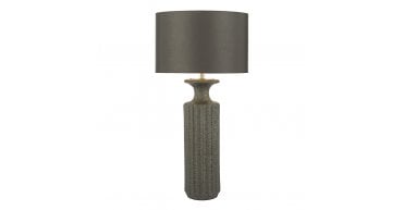 Dugan Table Lamp Black Volcanic Glaze Base Only