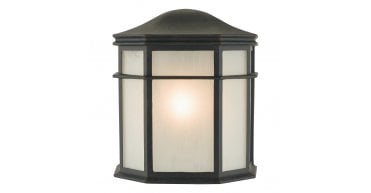 Dulbecco Outdoor Wall Light Black Opal Acrylic IP44