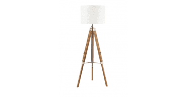 Easel Floor Lamp Light Wood With Shade