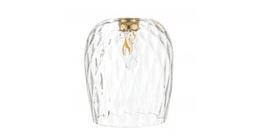 Easy Fit Clear Dimpled Glass Shade