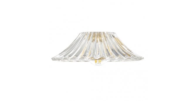 Där Lighting Easy Fit Clear Flared Glass Shade