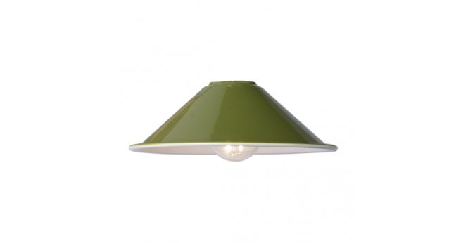 Där Lighting Easy Fit Metal Shade Gloss Green 18Cm