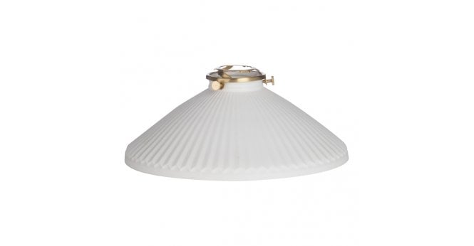 Där Lighting Easy Fit White Shallow Ceramic Shade 23cm