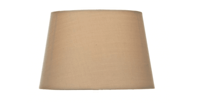 Där Lighting Edith Taupe Faux Silk Tapered Drum Shade 23cm