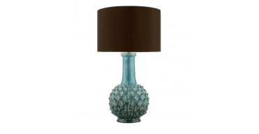 Edlyn Table Lamp Blue Ceramic With Shade