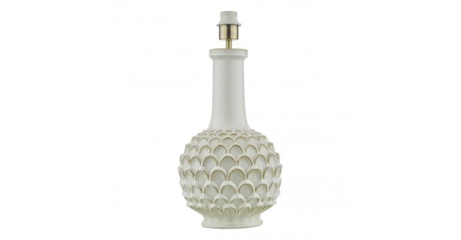 Där Lighting Edlyn Table Lamp White Reactive Glaze