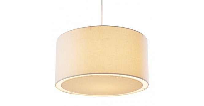 Där Lighting Edward Easy Fit Pendant Cream