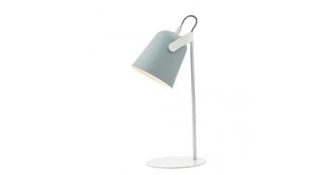 Där Lighting Effie Table Lamp Soft Matt Grey and White