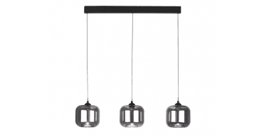 Eileen 3 Light Bar Pendant Matt Black LED