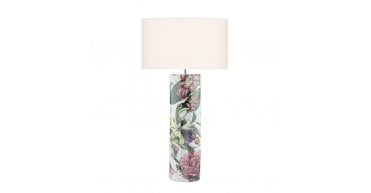Elana Table Lamp Tropical Print Ceramic