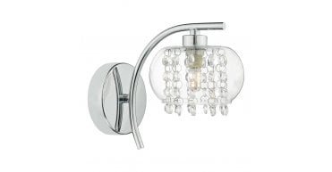 Elma Wall Light Polished Chrome & Glass