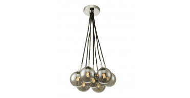Elpis 7 Light Cluster Pendant Polished Chrome Frame Only