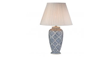 Ely Table Lamp Blue/White Base Only