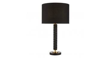 Emani Table Lamp Black Aged Gold