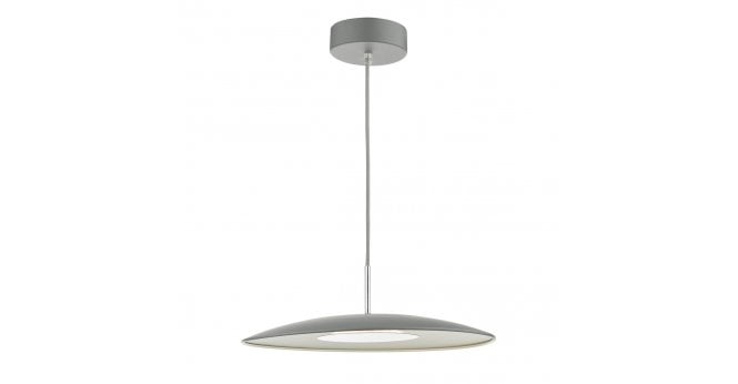 Där Lighting Enoch Pendant Matt Grey Stainless Steel LED