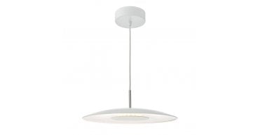 Enoch Pendant White Stainless Steel LED