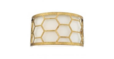 Epstein 1 Light Wall Light Gold & Ivory