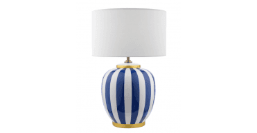 Erebus White Linen Drum Shade 35cm