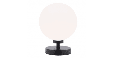 Esben Touch Table Lamp Matt Black With Opal Glass