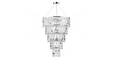Escala 6 Light Round Crystal Pendant