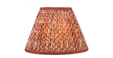 Esther Red Cotton Empire Shade 25cm