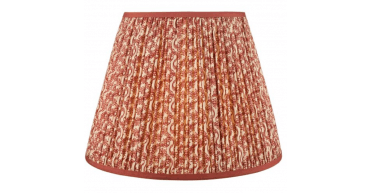 Esther Red Cotton Empire Shade 40cm