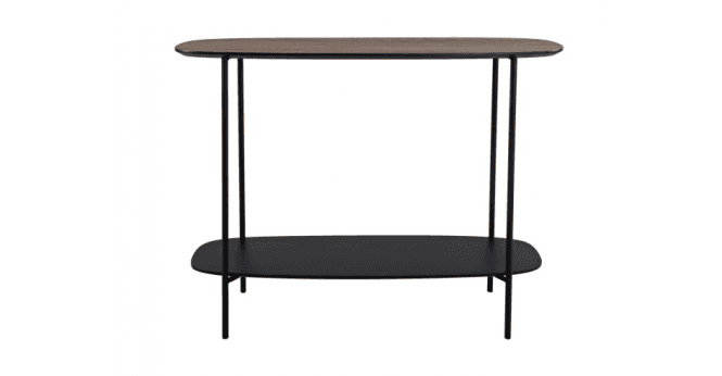 Där Lighting Etoile Console Table Mocha Effect and Matt Black