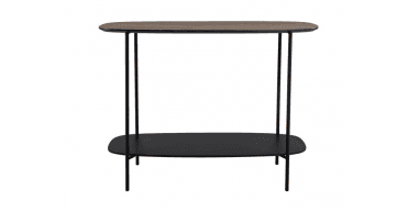 Etoile Console Table Mocha Effect and Matt Black