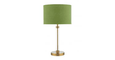 Etzel Green Linen Drum Shade 30cm