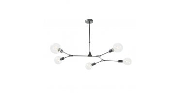 Euphemia 5 Light Pendant Black