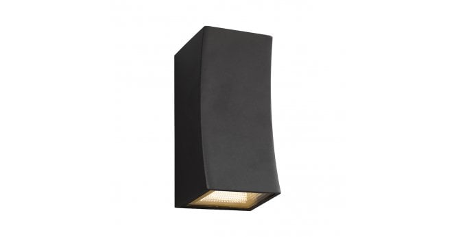 Där Lighting Exeter Outdoor 2 Light Wall Light Dark Grey IP44 LED
