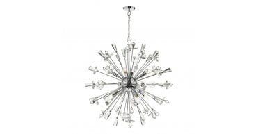 Exodus 8 Light Pendant Polished Chrome Crystal
