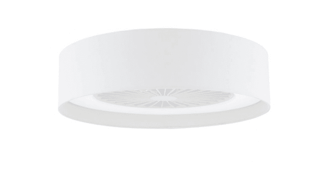 Där Lighting Fan Flush White With Shade LED