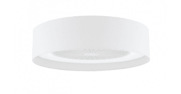 Fan Flush White With Shade LED