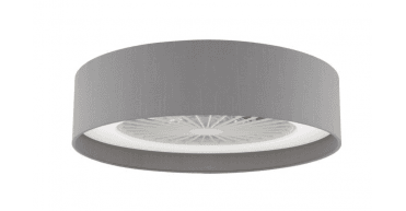 Fan Flush White With Shade LED