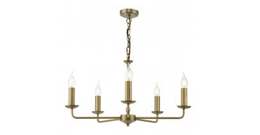 Favian 5 Light Pendant Matt Bronze Fitting Only