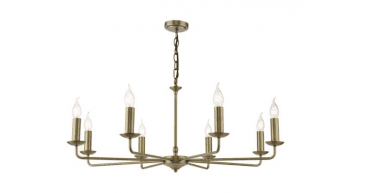 Favian 8 Light Pendant Matt Bronze Fitting Only