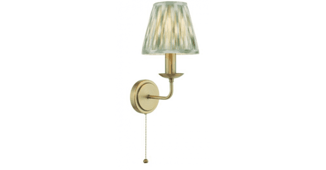 Där Lighting Favian Wall Light Matt Bronze With Shade