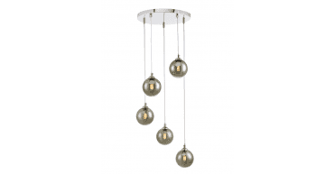 Federico 5 Light Cluster Pendant Polished Chrome Frame Only