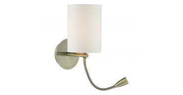 Feta Wall Light LED Antique Brass Base Only