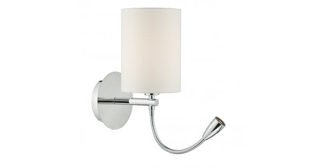 Där Lighting Feta Wall Light LED Polished Chrome Base Only