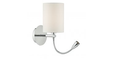 Feta Wall Light LED Polished Chrome Base Only