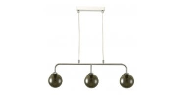 Feya 3 Light Bar Pendant Polished Chrome With Smoked Glass