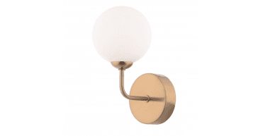 Feya Wall Light Antique Bronze With Opal Glass