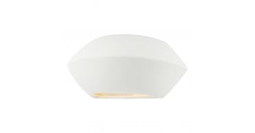Foden Ceramic Wall Washer White Unglazed