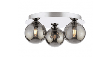 Foley 3 Light Flush Polished Chrome Fitting Only