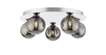 Foley 5 Light Flush Polished Chrome Fitting Only