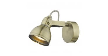 Fothergill Single Wall Spotlight Antique Brass